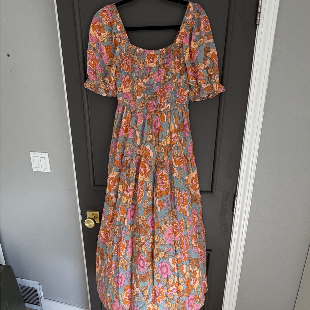 Floral Puff Sleeve Dress
